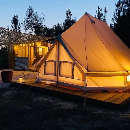 Tente glamping Cote Vicentine plage et nature Luxe tent Rogil